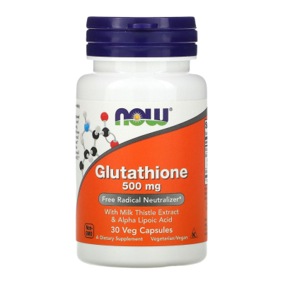 Глутатион Нау Фудс (Glutathione Now Foods), 500 мг, 30 капсул