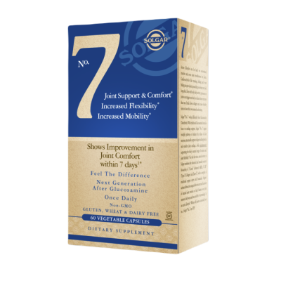 № 7 Поддержка и комфортная работа суставов (No. 7 Joint Support & Comfort), SOLGAR, 60 вегетарианских капсул