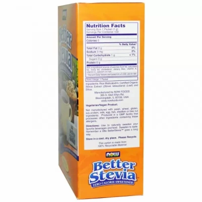 Better Stevia (Стевия), 1000 мг Life Extension, 100 пакетиков