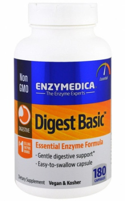 Digest Basic, формула с основными ферментами Enzymedica (Энзаймедика), 180 капсул