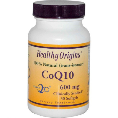 Кофермент Q10 (CoQ10) 600 мг, Healthy Origins, 30 гелевых капсул