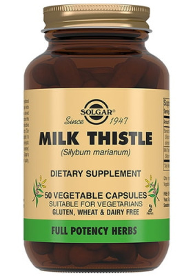 Молочный чертополох Солгар (Milk Thistle Solgar) - 50 капсул