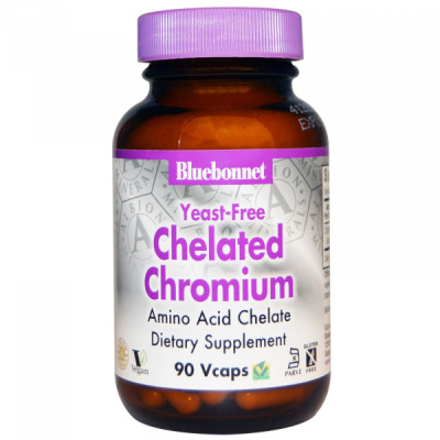 Bluebonnet Nutrition Chelated Chromium 90 вегетарианских капсул