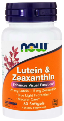 Лютеин с зеаксантином, 60 капсул