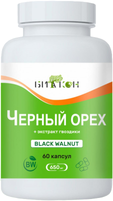 Черный орех (black walnut),Биакон, 60 капсул